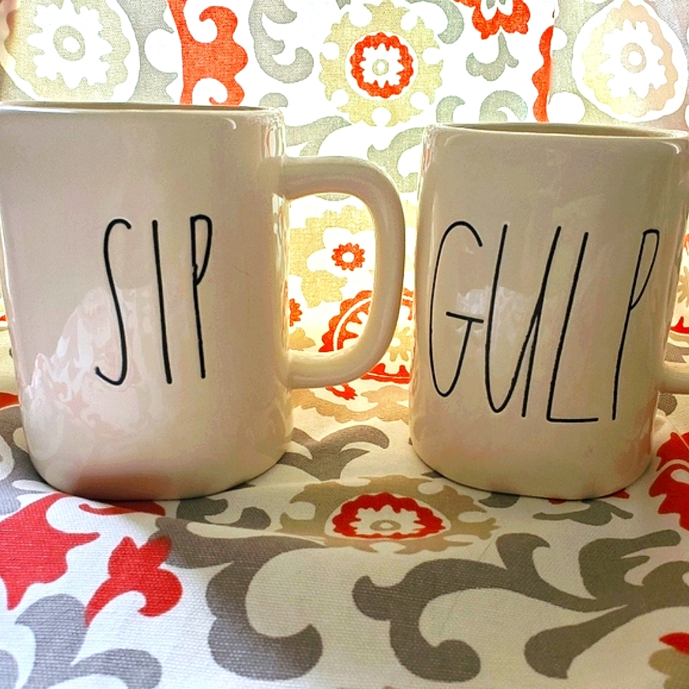 Rae Dunn by Magenta "Sip" & "Gulp" Mugs | 16 oz. - Picture 2 of 5